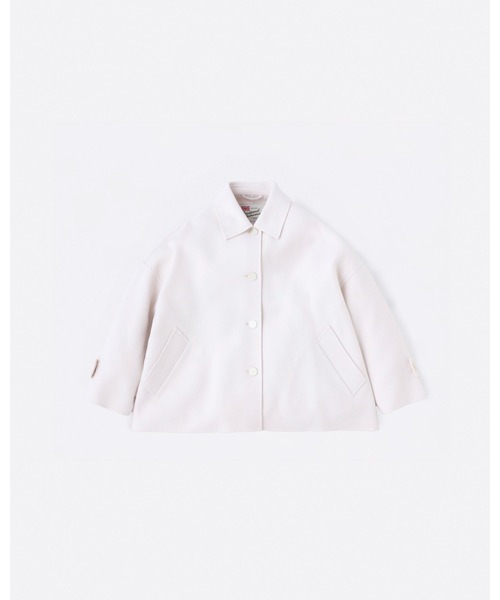 Traditional Weatherwear（トラディショナルウェザーウェア）の「MALTON SHORT B/T RV（ステンカラーコート・レディース・ネイビー/ライトグレー/アイボリー・32/30）」の3枚目の写真