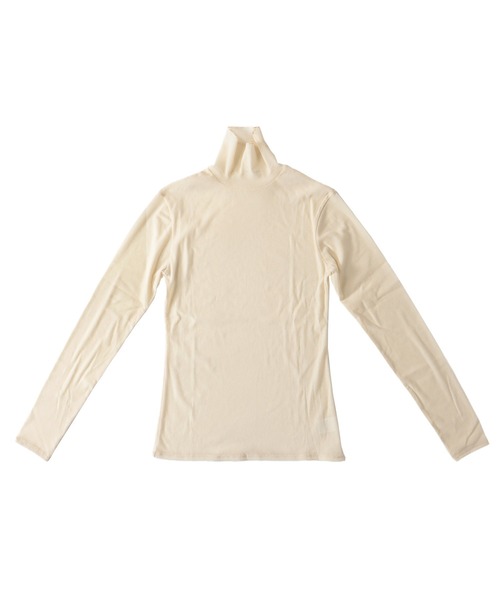 DRESSLAVE(ドレスレイブ)の「nylon tulle flocky turtleneck pull(ナイロンチュールフロッキータートルネックプルオーバー)(Tシャツ/カットソー・レディース・グレー/ホワイト・38)」の2枚目の写真