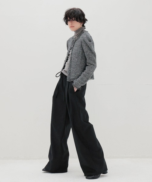 DRESSLAVE(ドレスレイブ)の「nylon tulle flocky turtleneck pull(ナイロンチュールフロッキータートルネックプルオーバー)(Tシャツ/カットソー・レディース・グレー/ホワイト・38)」の9枚目の写真