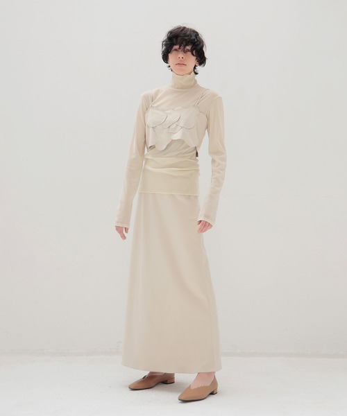 DRESSLAVE(ドレスレイブ)の「nylon tulle flocky turtleneck pull(ナイロンチュールフロッキータートルネックプルオーバー)(Tシャツ/カットソー・レディース・グレー/ホワイト・38)」の10枚目の写真