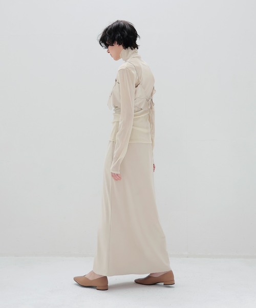 DRESSLAVE(ドレスレイブ)の「nylon tulle flocky turtleneck pull(ナイロンチュールフロッキータートルネックプルオーバー)(Tシャツ/カットソー・レディース・グレー/ホワイト・38)」の11枚目の写真