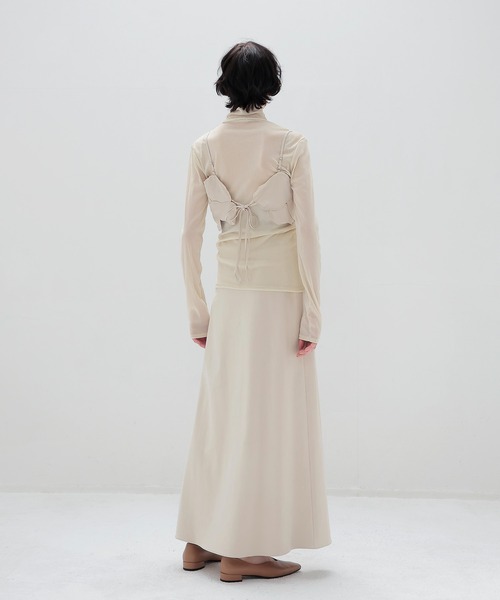 DRESSLAVE(ドレスレイブ)の「nylon tulle flocky turtleneck pull(ナイロンチュールフロッキータートルネックプルオーバー)(Tシャツ/カットソー・レディース・グレー/ホワイト・38)」の12枚目の写真