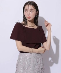 Mystrada - マイストラーダ♡レースパフ袖ブラウス新品 マイストラーダ Mystrada レースパフ袖ブラウス （黒