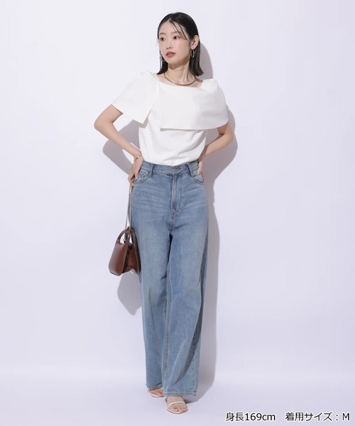 Mystrada(マイストラーダ)の「スリットケープブラウス(シャツ/ブラウス・レディース・ホワイト/ブラック/レッド系その他3/ブラック系その他・38/36)」の22枚目の写真