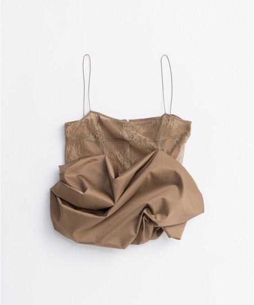 PRANK PROJECT(プランクプロジェクト)の「ボリュームヘムキャミソール / Volume Hem Camisole(キャミソール・レディース・ブラック/ベージュ・FREE)」の11枚目の写真