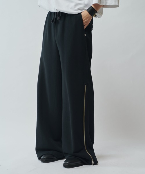 SURJENT】 サイドジップ スタッズスウェットパンツ（スウェットパンツ