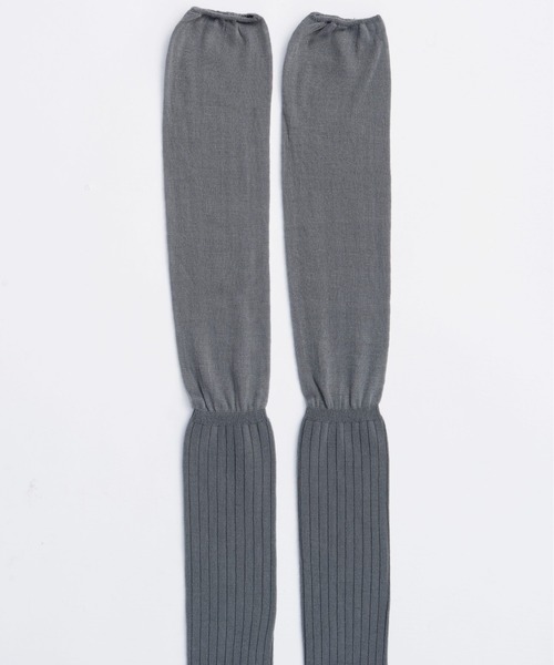 MAISON SPECIAL(メゾンスペシャル)の「Knee-high Socks/ニーハイソックス(ソックス/靴下・レディース・グレー/アイボリー/ブラック・FREE)」の9枚目の写真