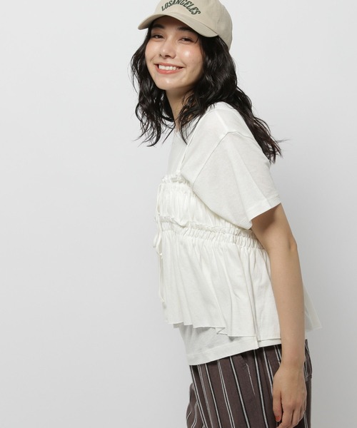 niko and...(ニコアンド)の「マルチWAYTシャツセット(Tシャツ/カットソー・レディース・オフホワイト/ブラック・FREE)」の5枚目の写真