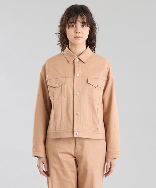 MACKINTOSH PHILOSOPHY(マッキントッシュ フィロソフィー)の「GREY LABEL デニムトラッカージャケット(デニムジャケット・レディース・ブルー/ダークネイビー/オレンジ・2/6)」の5枚目の写真