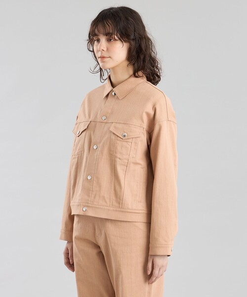 MACKINTOSH PHILOSOPHY(マッキントッシュ フィロソフィー)の「GREY LABEL デニムトラッカージャケット(デニムジャケット・レディース・ブルー/ダークネイビー/オレンジ・2/6)」の6枚目の写真