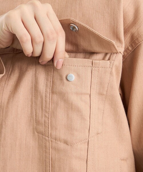 MACKINTOSH PHILOSOPHY(マッキントッシュ フィロソフィー)の「GREY LABEL デニムトラッカージャケット(デニムジャケット・レディース・ブルー/ダークネイビー/オレンジ・2/6)」の8枚目の写真