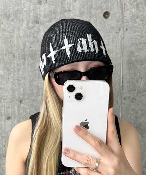 Figments（フィグメンツ）の「サマーニットahワッチ（ニットキャップ/ビーニー・レディース・ブラック/ホワイト・FREE）」の3枚目の写真