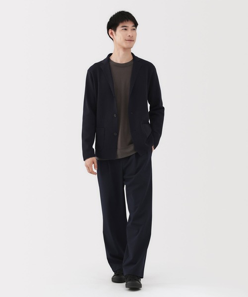 無印良品(ムジルシリョウヒン)の「紳士 洗えるミラノリブ編みジャケット(その他アウター・メンズ・ダークグレー/ダークネイビー/ブラック・S/M/L/XL)」の16枚目の写真