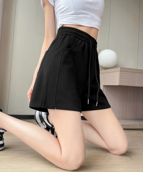 Miniministore(ミニミニストア)の「スウェットショートパンツ レディース夏服(スウェットパンツ・レディース・ライトグレー/ブラック/グレー・L/M)」の21枚目の写真