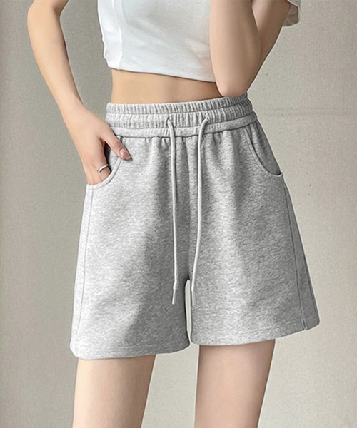 Miniministore(ミニミニストア)の「スウェットショートパンツ レディース夏服(スウェットパンツ・レディース・ライトグレー/ブラック/グレー・L/M)」の19枚目の写真