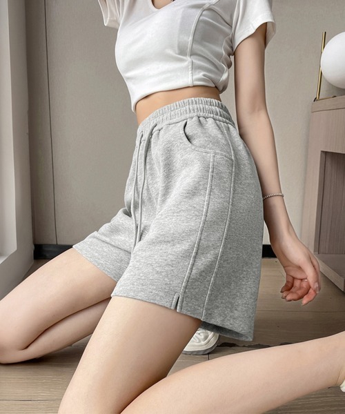 Miniministore(ミニミニストア)の「スウェットショートパンツ レディース夏服(スウェットパンツ・レディース・ライトグレー/ブラック/グレー・L/M)」の18枚目の写真