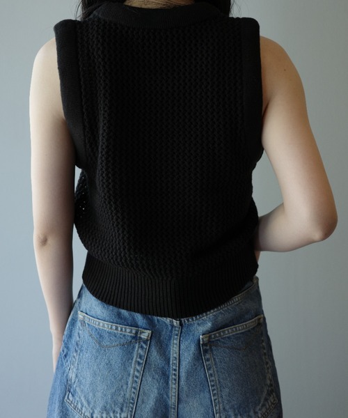 CLANE 新品タグ付き 3D RIB MESH KNIT TOPS 3D RIB MESH KNIT TOPS｜TOPS(トップス)｜CLANE OFFICIAL ONLINE
