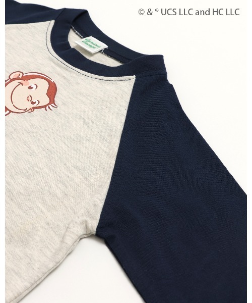 chil2（チルツー）の「〈おさるのジョージ〉長袖Tシャツ（Tシャツ/カットソー・キッズ・ミント/オートミール/ネイビー/チャコールグレー・80ｃｍ/90cm/110cm/100cm/120cm/130cm）」の12枚目の写真