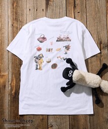 FREAK'S STORE（フリークスストア）の「Shaun the Sheep/ひつじのショーン 「Shaun the Sheep」フード バックプリントTシャツ/ひつじのショーン（Tシャツ/カットソー）」