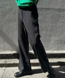 Chikashitsu +(`JVcvX)́yCSzfull length flare slacks / yV[GXztOXtAXbNX(XbNX)