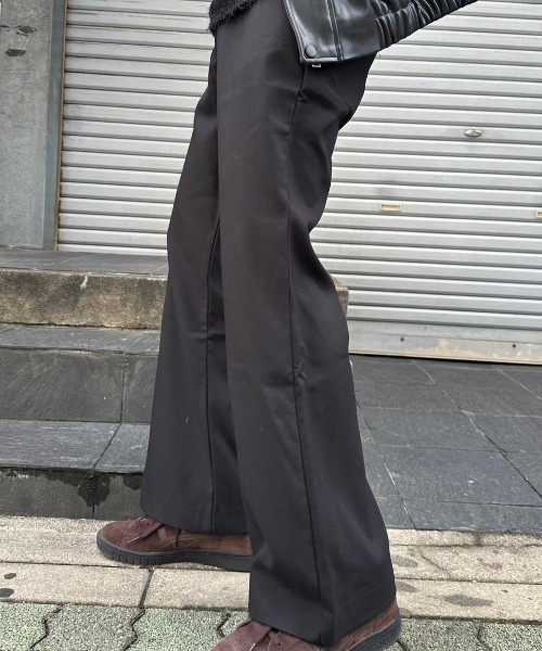 Chikashitsu +（チカシツプラス）の「【CS】full length flare slacks / 【シーエス】フルレングスフレアスラックス（スラックス・メンズ・ブラック・S/M）」の20枚目の写真