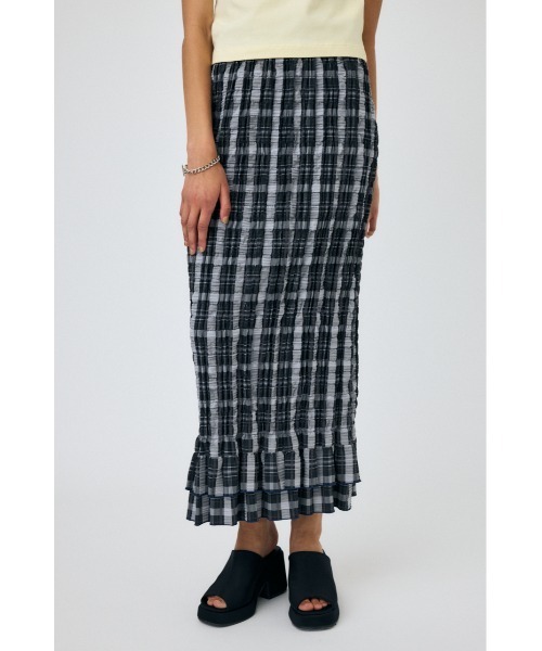 MOUSSY（マウジー）の「【EC・一部店舗限定】【セットアップ対応】SHIRRING MERMAID スカート（スカート・レディース・ブラック系その他/ブラック・1/2）」の2枚目の写真