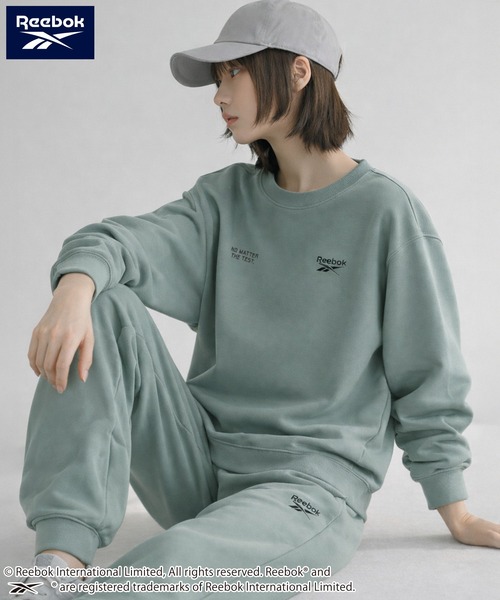 Reebok(リーボック)の「Reebok/リーボック ブランド ロゴ ワンポイント 裏毛 スウェット セットアップ 上下セット ルームウェア スポーツウェア(セットアップ・メンズ・ブラック/アッシュグレー/グリーン/ブラウン・L/M/LL/S)」の4枚目の写真