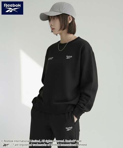 Reebok(リーボック)の「Reebok/リーボック ブランド ロゴ ワンポイント 裏毛 スウェット セットアップ 上下セット ルームウェア スポーツウェア(セットアップ・メンズ・ブラック/アッシュグレー/グリーン/ブラウン・L/M/LL/S)」の7枚目の写真