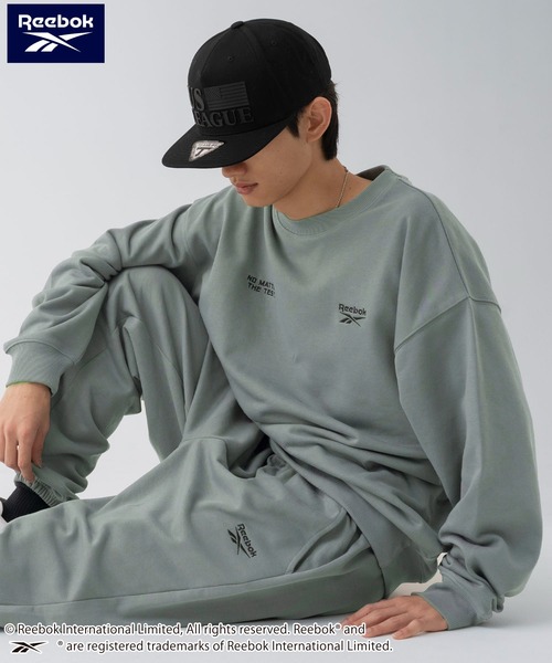 Reebok(リーボック)の「Reebok/リーボック ブランド ロゴ ワンポイント 裏毛 スウェット セットアップ 上下セット ルームウェア スポーツウェア(セットアップ・メンズ・ブラック/アッシュグレー/グリーン/ブラウン・L/M/LL/S)」の14枚目の写真