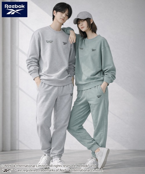 Reebok(リーボック)の「Reebok/リーボック ブランド ロゴ ワンポイント 裏毛 スウェット セットアップ 上下セット ルームウェア スポーツウェア(セットアップ・メンズ・ブラック/アッシュグレー/グリーン/ブラウン・L/M/LL/S)」の5枚目の写真