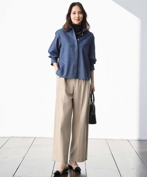 自由区(ジユウク)の「シアーツイストインナー トップス(Tシャツ/カットソー・レディース・グレー系/ブラック系/アイボリー系・40/38)」の22枚目の写真