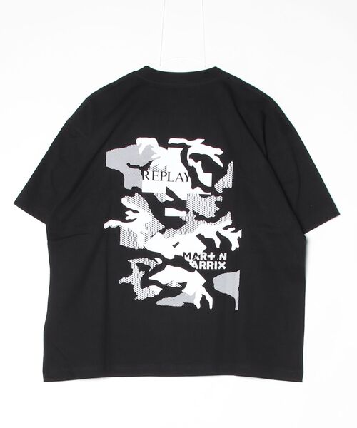 REPLAY(リプレイ)の「オーバーフィット REPLAY X MARTIN GARRIX ロゴ&グラフィックTシャツ(Tシャツ/カットソー・メンズ・ブラック・MEDIUM/SMALL/LARGE)」の8枚目の写真