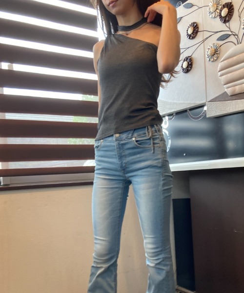 今期新作　room306 アシンメトリーワンショルダー　トップス room306 CONTEMPORARY / Asymmetry Ruffle One-shoulder Tops