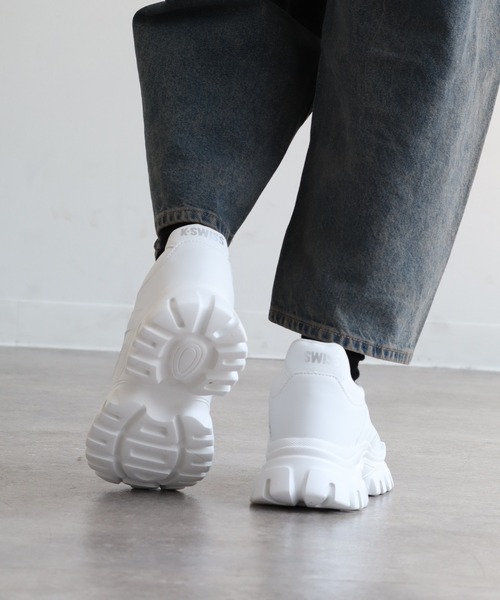 K-SWISS(ケースイス)の「【K-SWISS/ケースイス】レースアップ 厚底スニーカー(スニーカー・レディース・ホワイト/ブラック・24.5cm/23.0cm/24.0cm/23.5cm)」の22枚目の写真