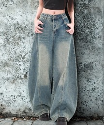 shameless（シェイムレス）の「ルーズカーブデニム（デニムパンツ）」