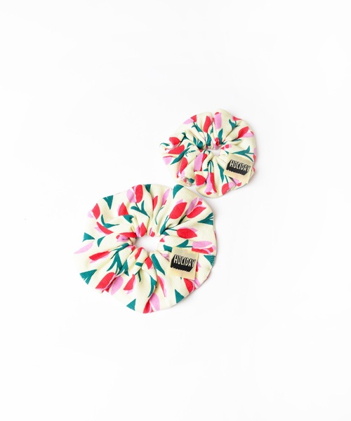 HOLIDAY（ホリデイ）の「SUPER RIB TULIP CHOUCHOU S スーパーリブチューリップシュシュS（シュシュ・レディース・クリーム・ONE SIZE）」の2枚目の写真