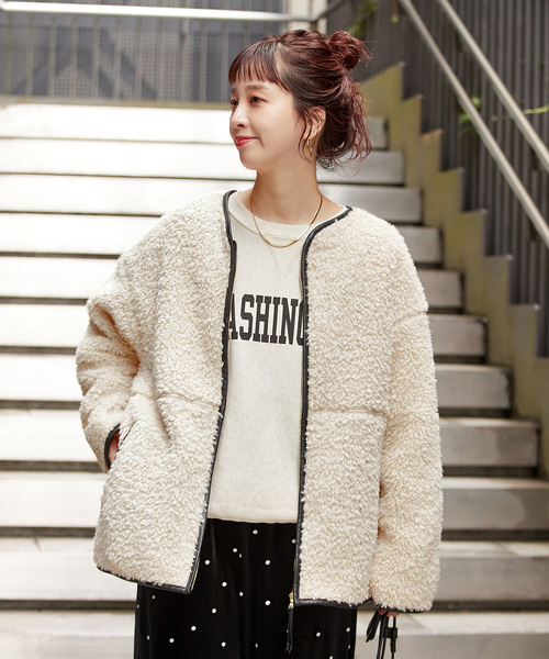 追加3》ボアパイピングブルゾン（その他アウター）｜B.C STOCK（ベー