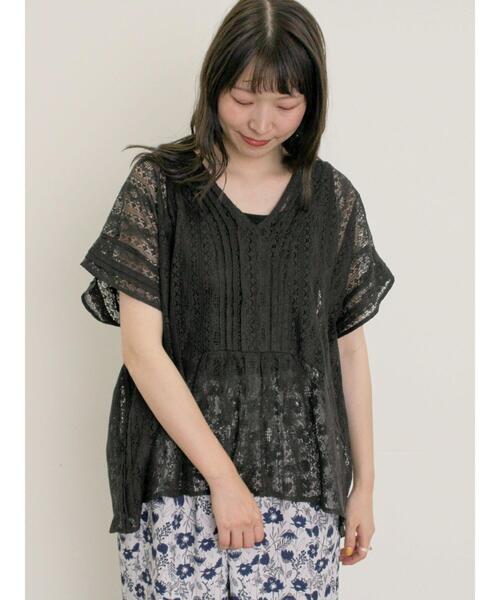 Samansa Mos2(サマンサ モスモス)の「2WAYレースベスト(ベスト・レディース・キナリ/チャコールグレー/オフホワイト・F)」の3枚目の写真