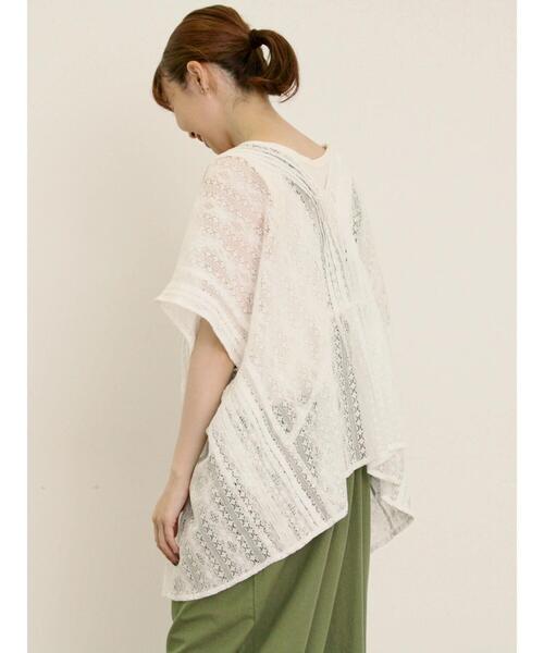 Samansa Mos2(サマンサ モスモス)の「2WAYレースベスト(ベスト・レディース・キナリ/チャコールグレー/オフホワイト・F)」の7枚目の写真