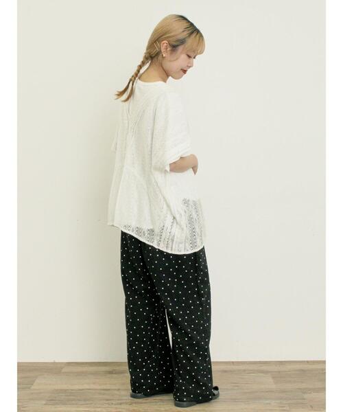 Samansa Mos2(サマンサ モスモス)の「2WAYレースベスト(ベスト・レディース・キナリ/チャコールグレー/オフホワイト・F)」の11枚目の写真