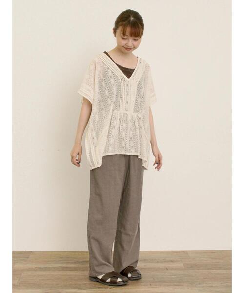 Samansa Mos2(サマンサ モスモス)の「2WAYレースベスト(ベスト・レディース・キナリ/チャコールグレー/オフホワイト・F)」の18枚目の写真