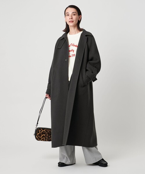 最終値下：BEAUTY&YOUTH ブラック ステンカラーコート BEAUTY＆YOUTH UNITED ARROWS 「BEAUTY&YOUTH ARROWS」 ステン