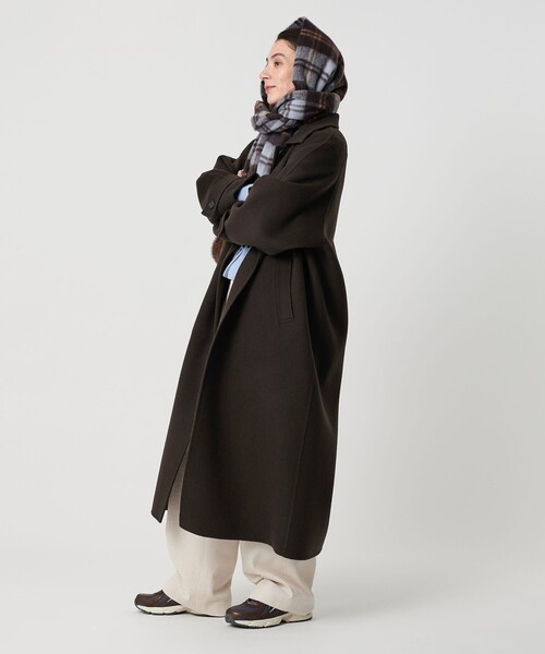 美品　BEAUTY&YOUTH ブラウン ロングコート S ロングガウンコート アウター トレンド[品番：XL000001660