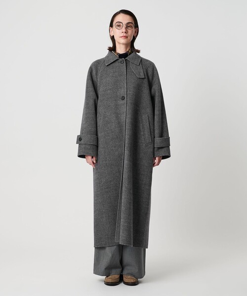 カバオ　BEAUTY&YOUTH UNITED ARROWS コート フラノ オープンカラー ハーフコート