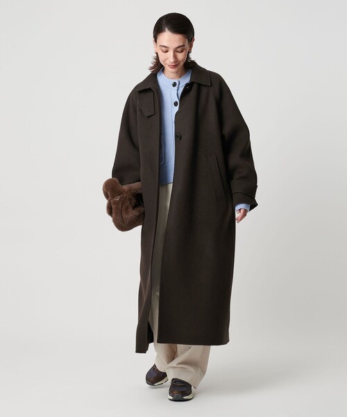 セール】リバー ステンカラー ロングコート（ステンカラーコート