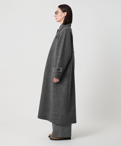 BEAUTY&YOUTH UNITED ARROWS(ビューティーアンドユースユナイテッドアローズ)の「リバー ステンカラー ロングコート(ステンカラーコート・レディース・ダークグレー/その他1/ダークブラウン・XS/S/M)」の22枚目の写真