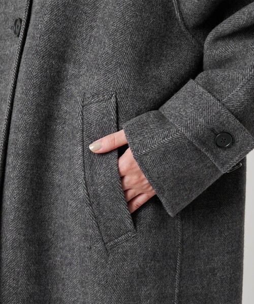 リバー ステンカラー ロングコート（ステンカラーコート
