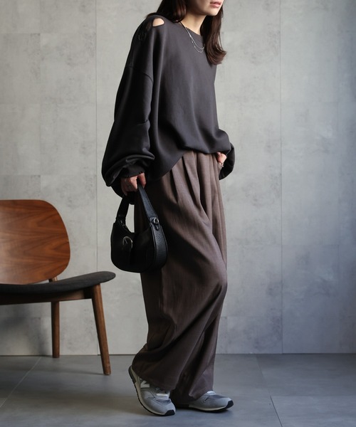 ★T★ ARCHIVIO トレーナー セール】ダメージ加工Big裏毛トレーナー（スウェット）｜ap retro