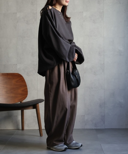 【新品・未使用】【カワシマタカヒロ】サンフェード　ダメージスウェット 新品・未使用】【カワシマタカヒロ】サンフェード ダメージスウェット