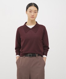 マーガレットハウエル　襟付きニットセーター MARGARET HOWELL（マーガレットハウエル）の「WOOL CASHMERE